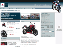 Tablet Screenshot of motorradservice-kranz.de